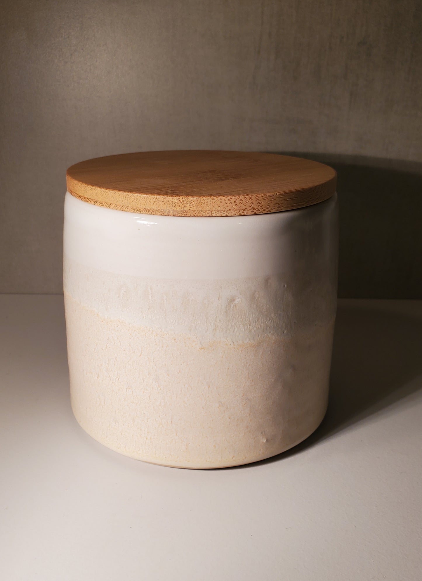 Lidded Ceramic Canister - Palisade Glaze / Colorado Pottery