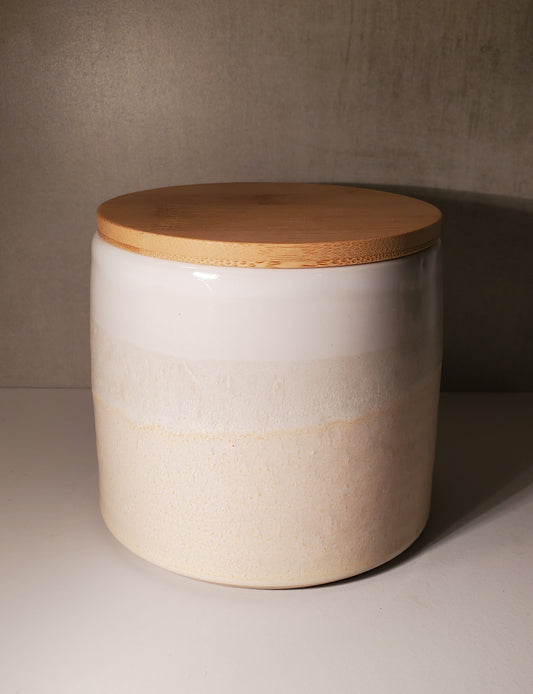 Lidded Ceramic Canister - Palisade Glaze / Colorado Pottery