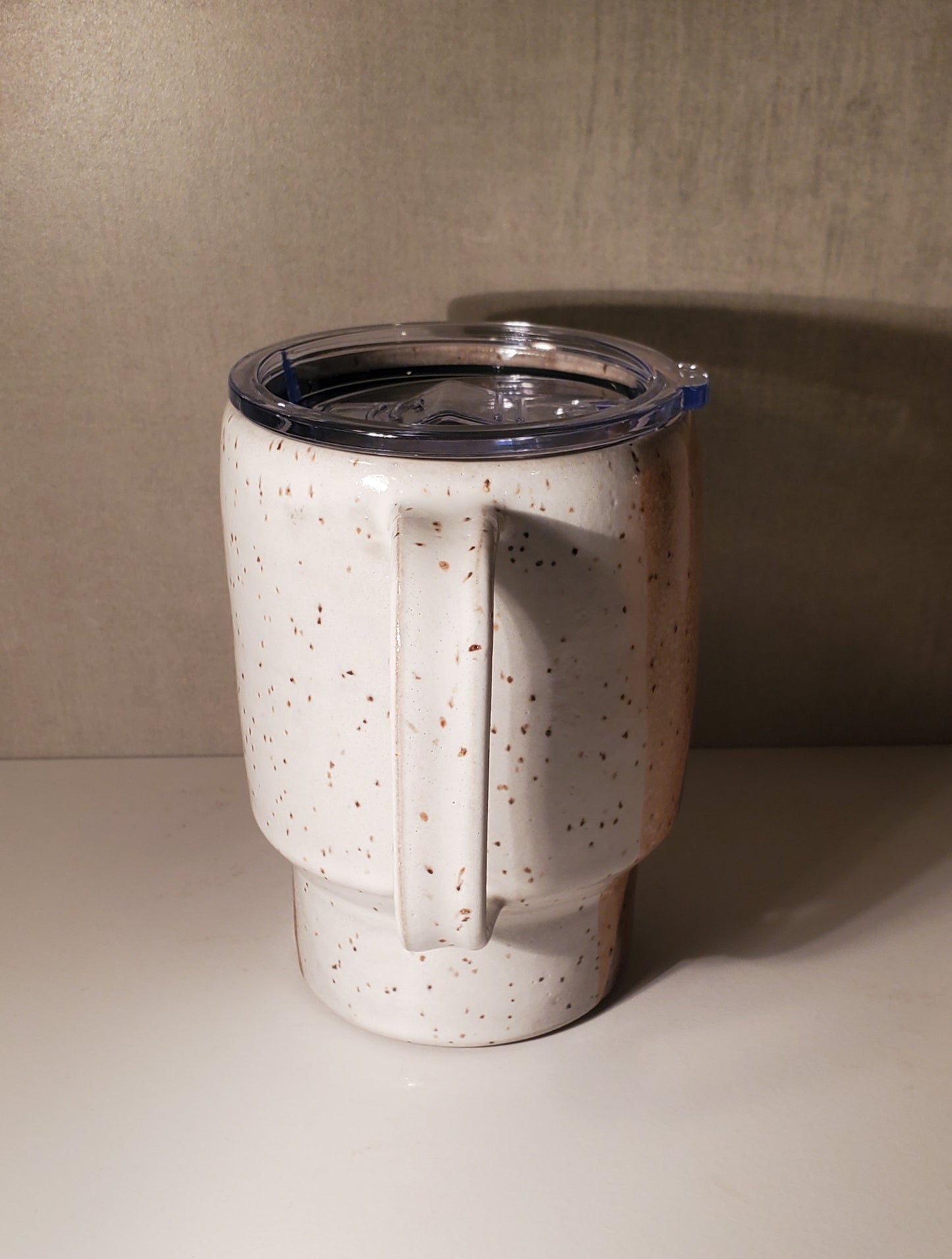 Sideline Travel Mug (Sunset + White Glaze) - Colorado Pottery