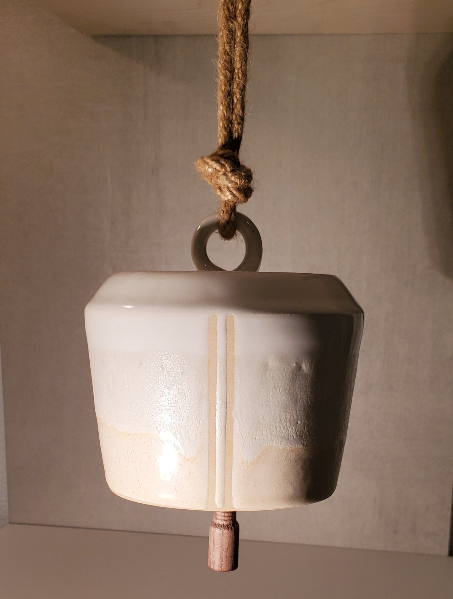 Modern Ceramic Bell - Wheel Thrown // Palisade Glaze