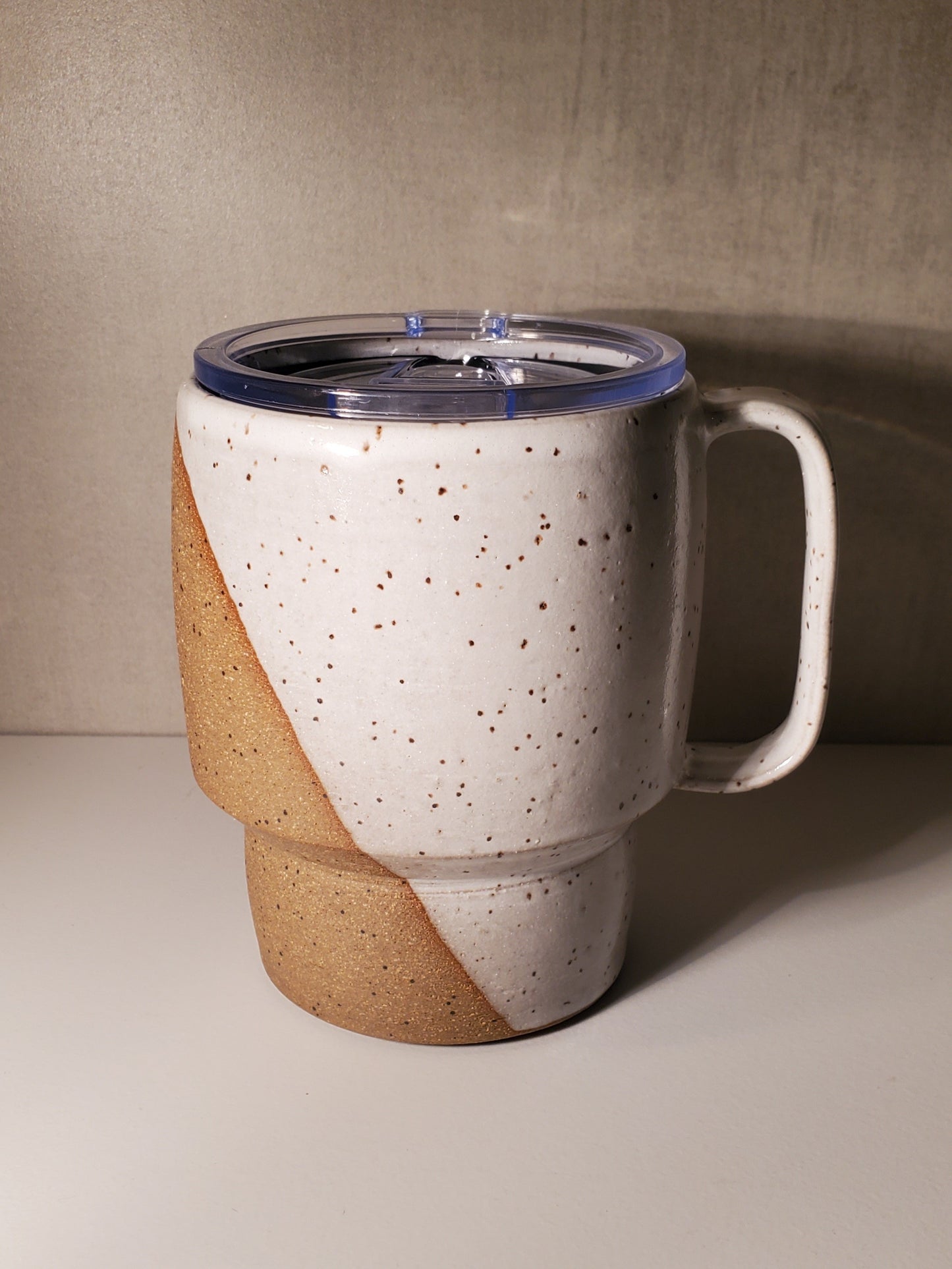 Sideline Travel Mug (Front Range Modern Speckle Glaze) - Colorado Pottery