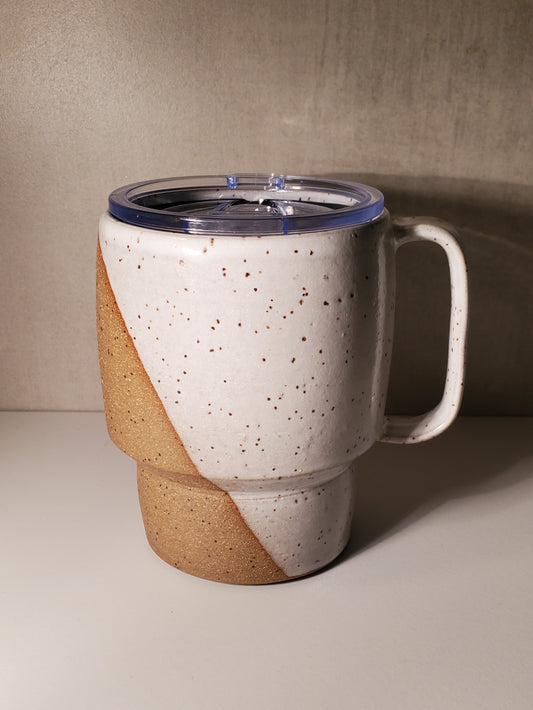 Sideline Travel Mug (Front Range Modern Speckle Glaze) - Colorado Pottery