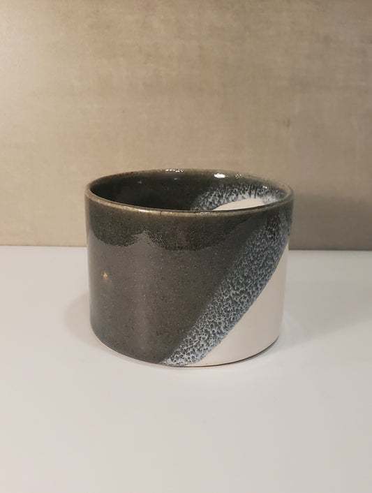 Ceramic Cortado Cup / Modern Cappuccino Mug - Blue Spruce Glaze