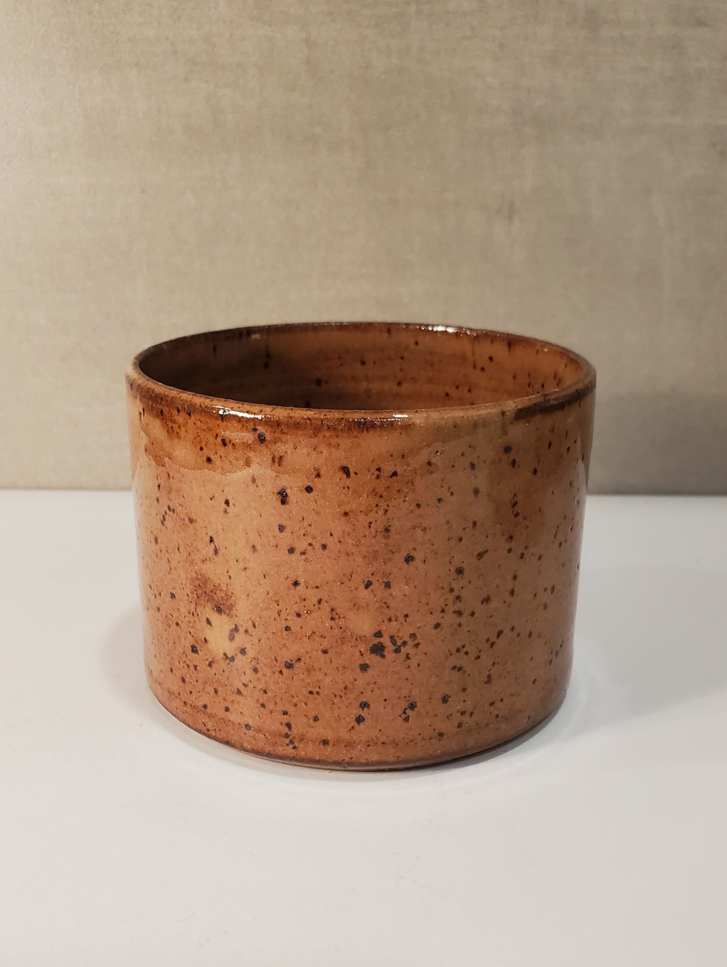 Modern Cortado Cup / Cappuccino Mug - Speckled Sunset Glaze