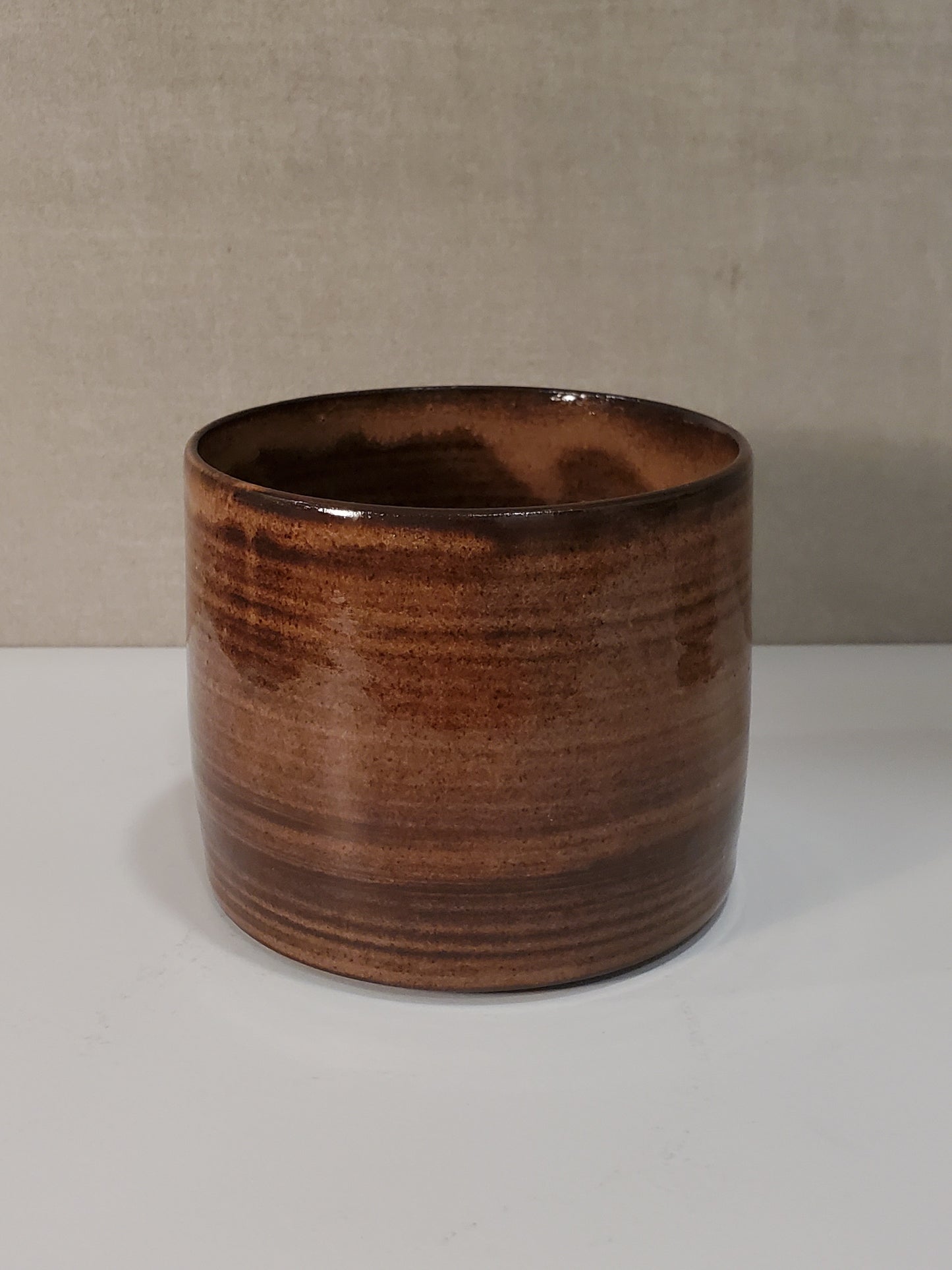 Modern Cortado Cup / Cappuccino Mug - Amber Glaze