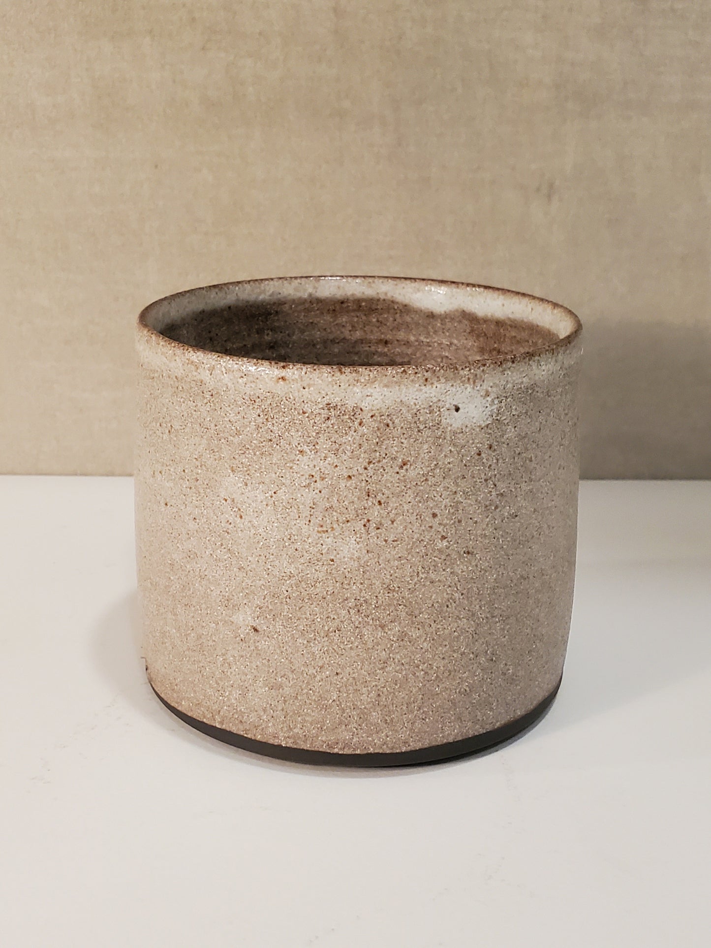 Ceramic Cortado Cup / Modern Cappuccino Mug - Red Rocks Glaze / Colorado Pottery