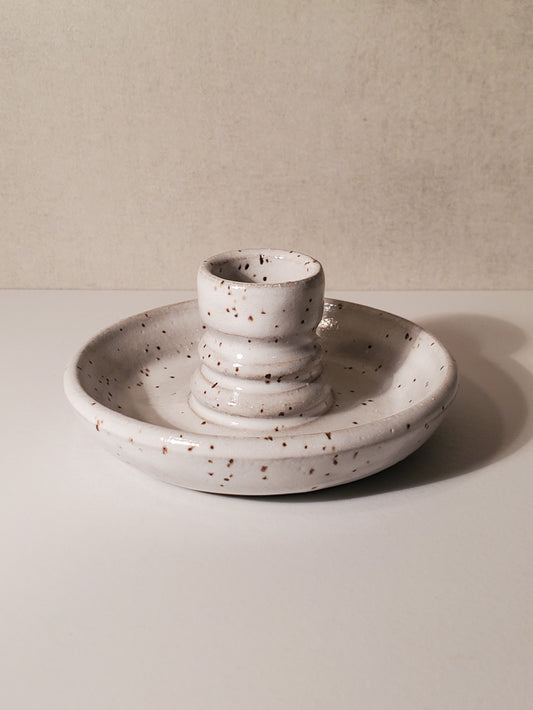 Front Range Modern Candlestick (White Speckle)