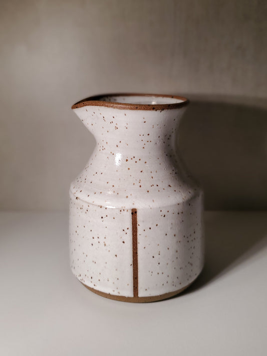 Modern Carafe (Small) - Front Range Modern Speckle Glaze // White