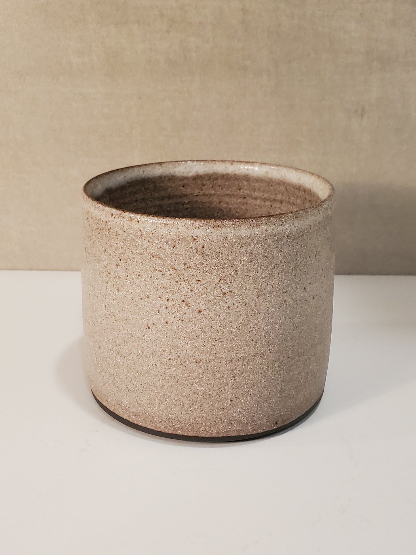 Ceramic Cortado Cup / Modern Cappuccino Mug - Red Rocks Glaze / Colorado Pottery