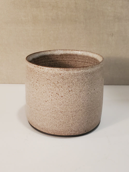 Ceramic Cortado Cup / Modern Cappuccino Mug - Red Rocks Glaze / Colorado Pottery