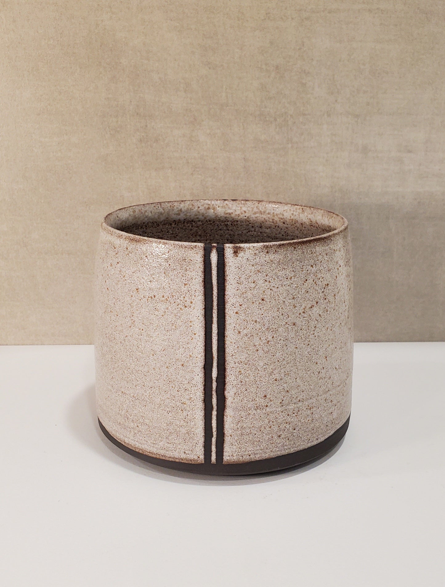 Nouvelle Stripe Ceramic Planter - Colorado Pottery