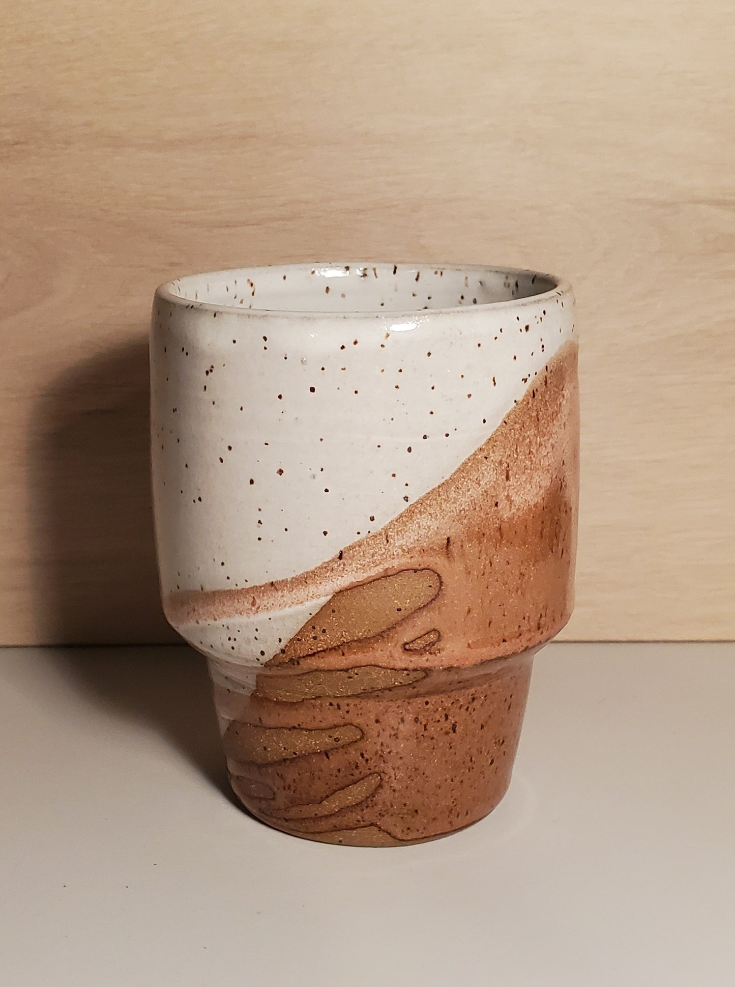 Tall Modern Ceramic Tumbler - Great Sand Dune Glaze Collection // Colorado Pottery