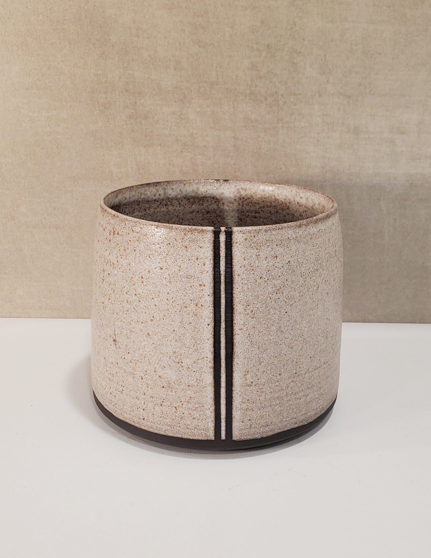 Nouvelle Stripe Ceramic Planter - Colorado Pottery