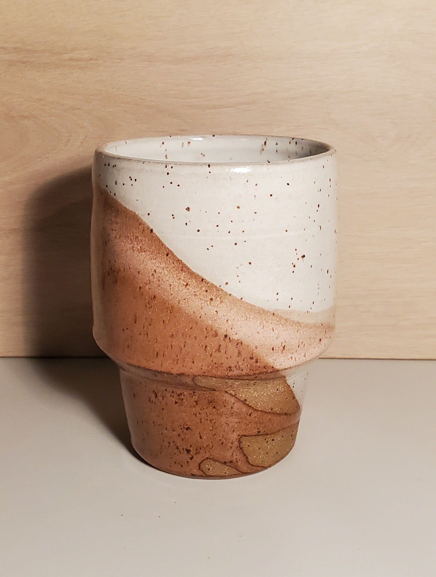 Tall Modern Ceramic Tumbler - Great Sand Dune Glaze Collection // Colorado Pottery