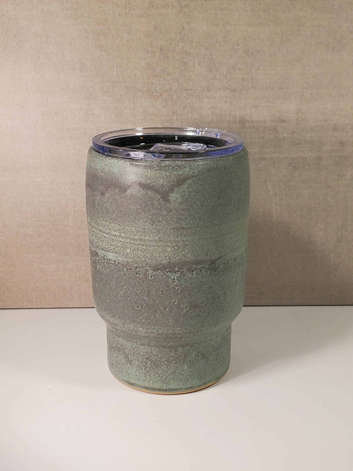 No Handle Reusable Ceramic Travel Mug (Alpine Tundra Glaze) - Colorado Pottery