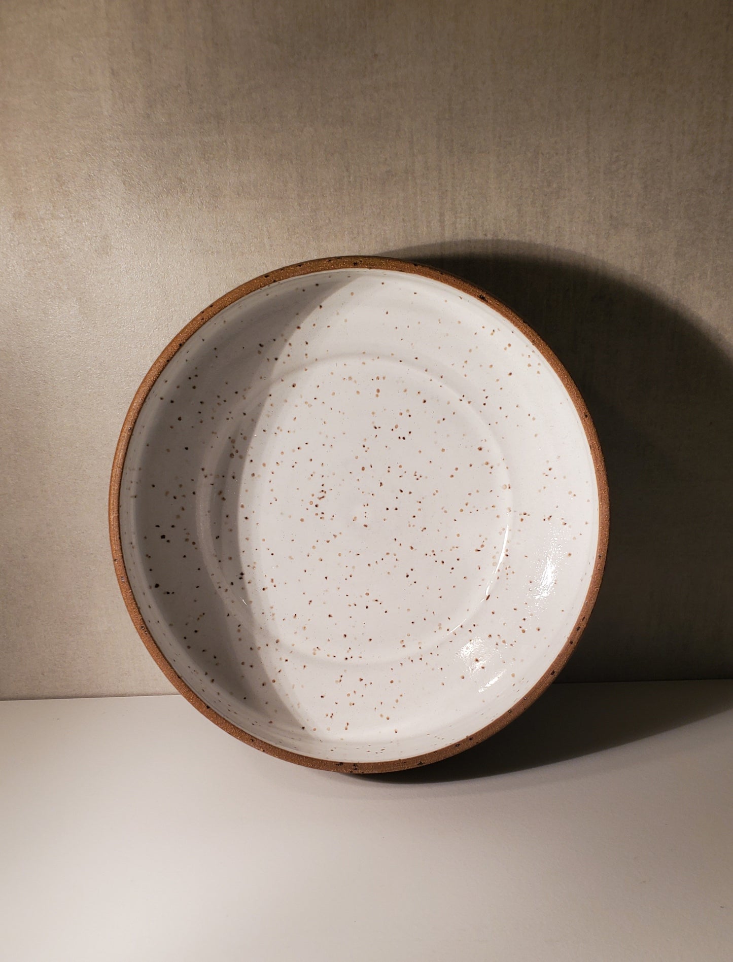 Front Range Modern Statement Bowl - White Speckle