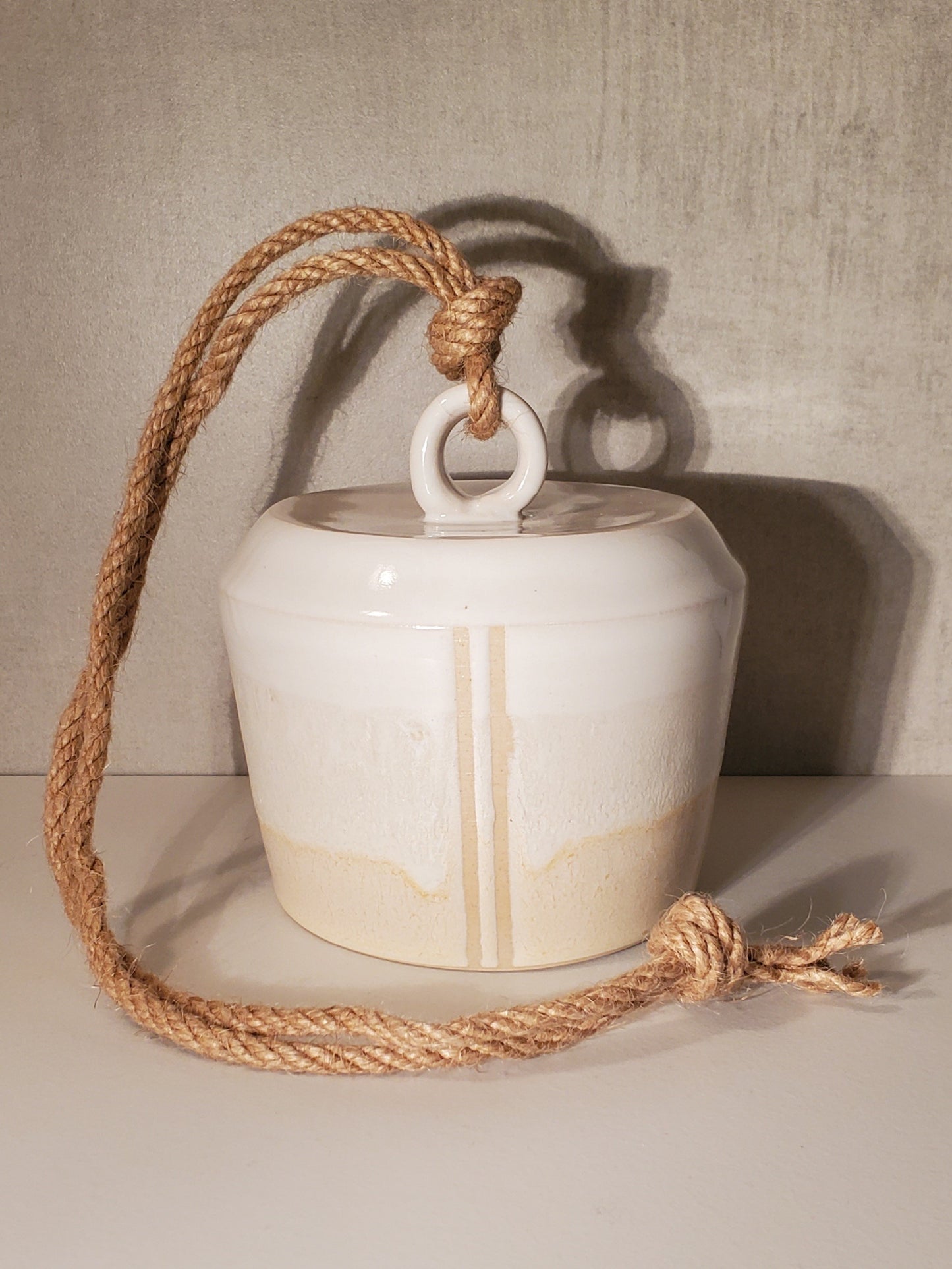 Modern Ceramic Bell - Wheel Thrown // Palisade Glaze