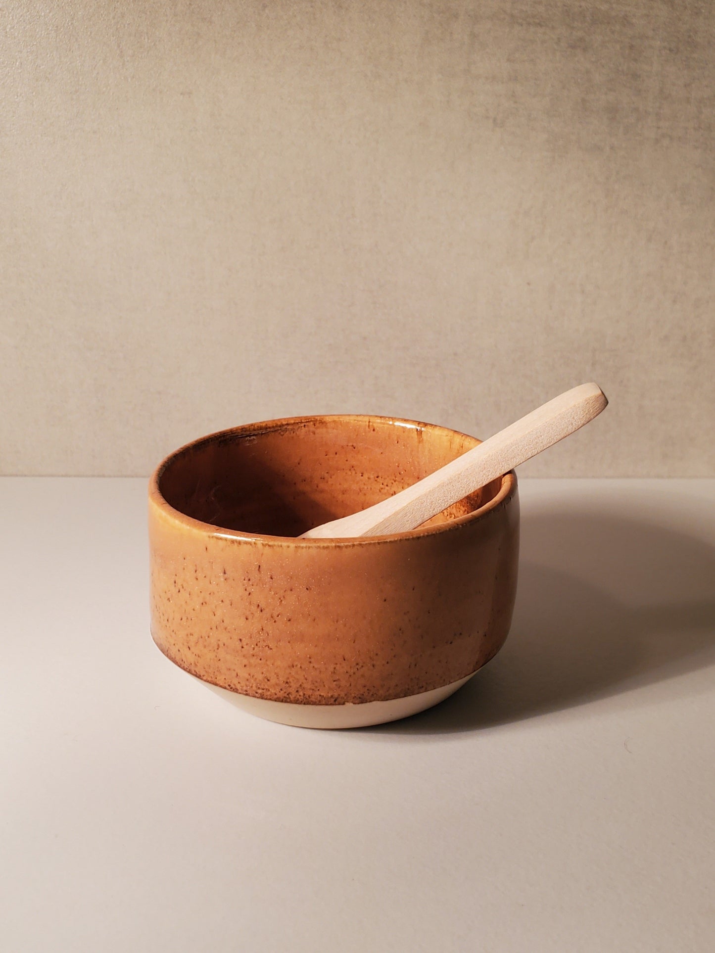 Sunset Salt Bowl w/ Wooden Spoon