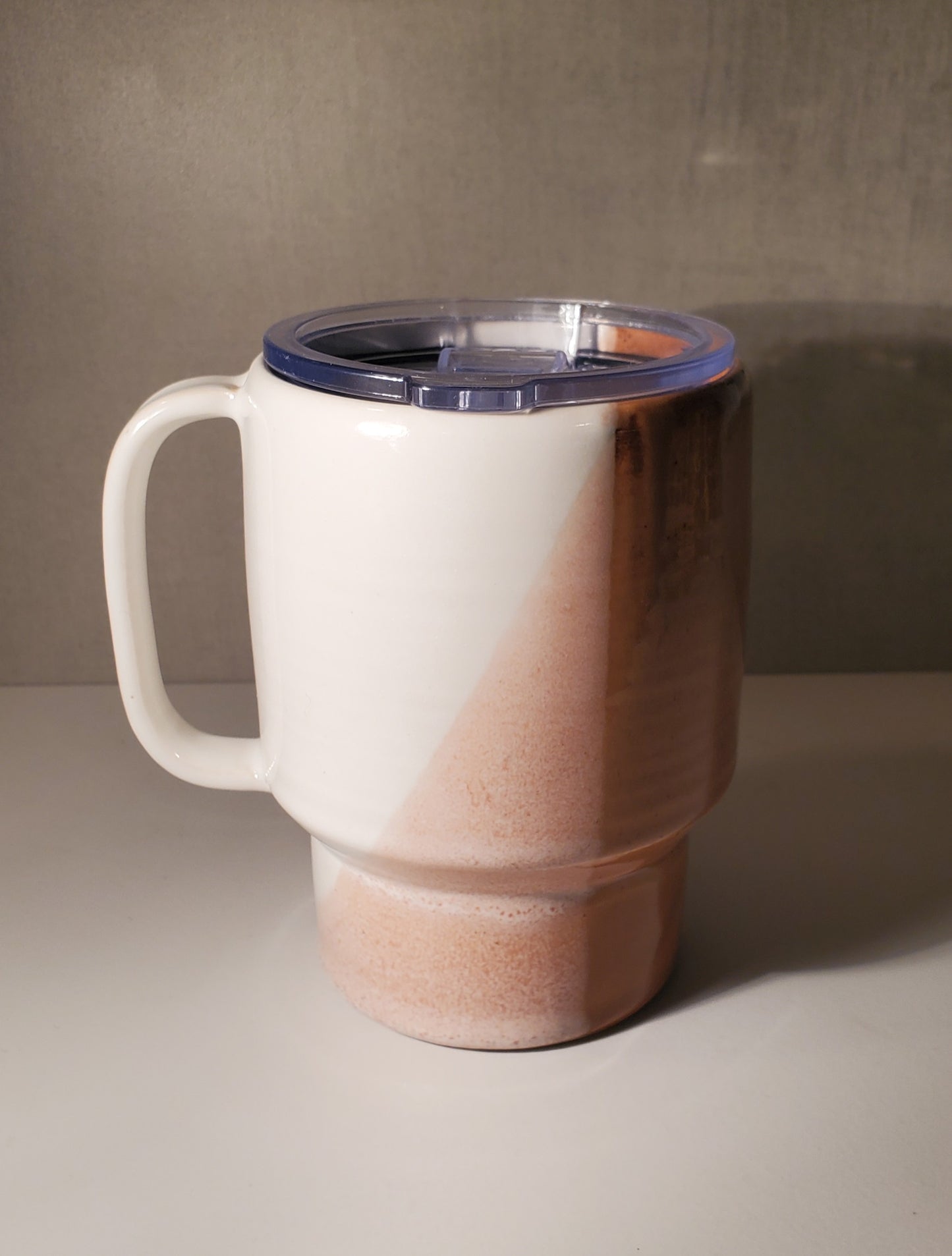 Sideline Travel Mug (Sunset + White Glaze) - Ceramic To Go Mug