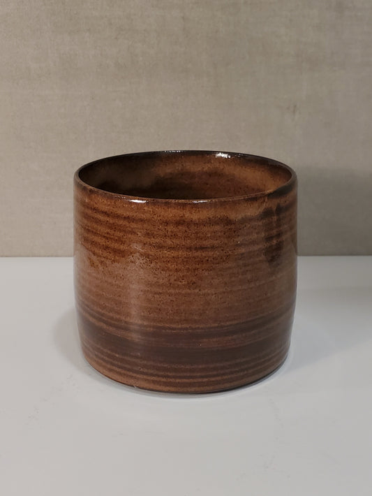 Modern Cortado Cup / Cappuccino Mug - Amber Glaze