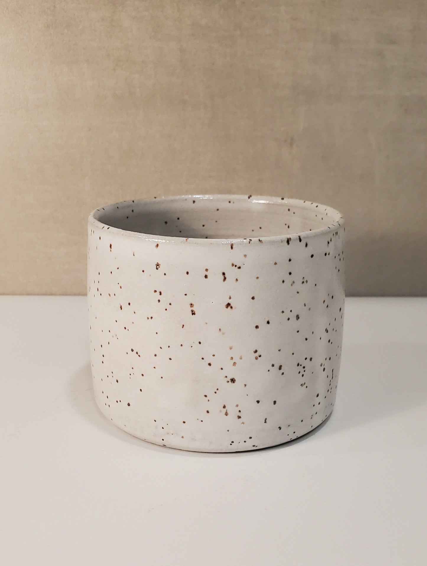 Ceramic Cortado Cup / Modern Cappuccino Mug - Front Range Modern Speckle Glaze