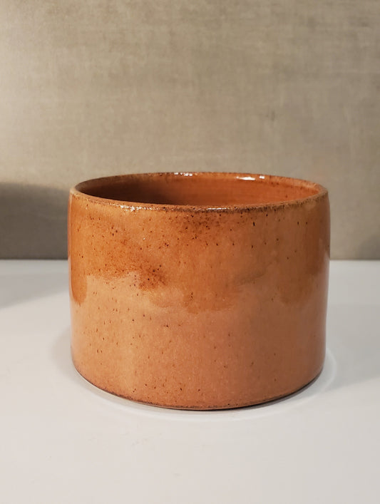 Ceramic Cortado Cup / No Handle Cappuccino Mug - Sunset Glaze