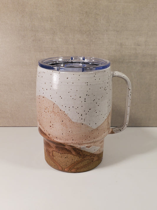 Sideline Ceramic Travel Mug (Great Sand Dune Glaze) - Colorado Pottery