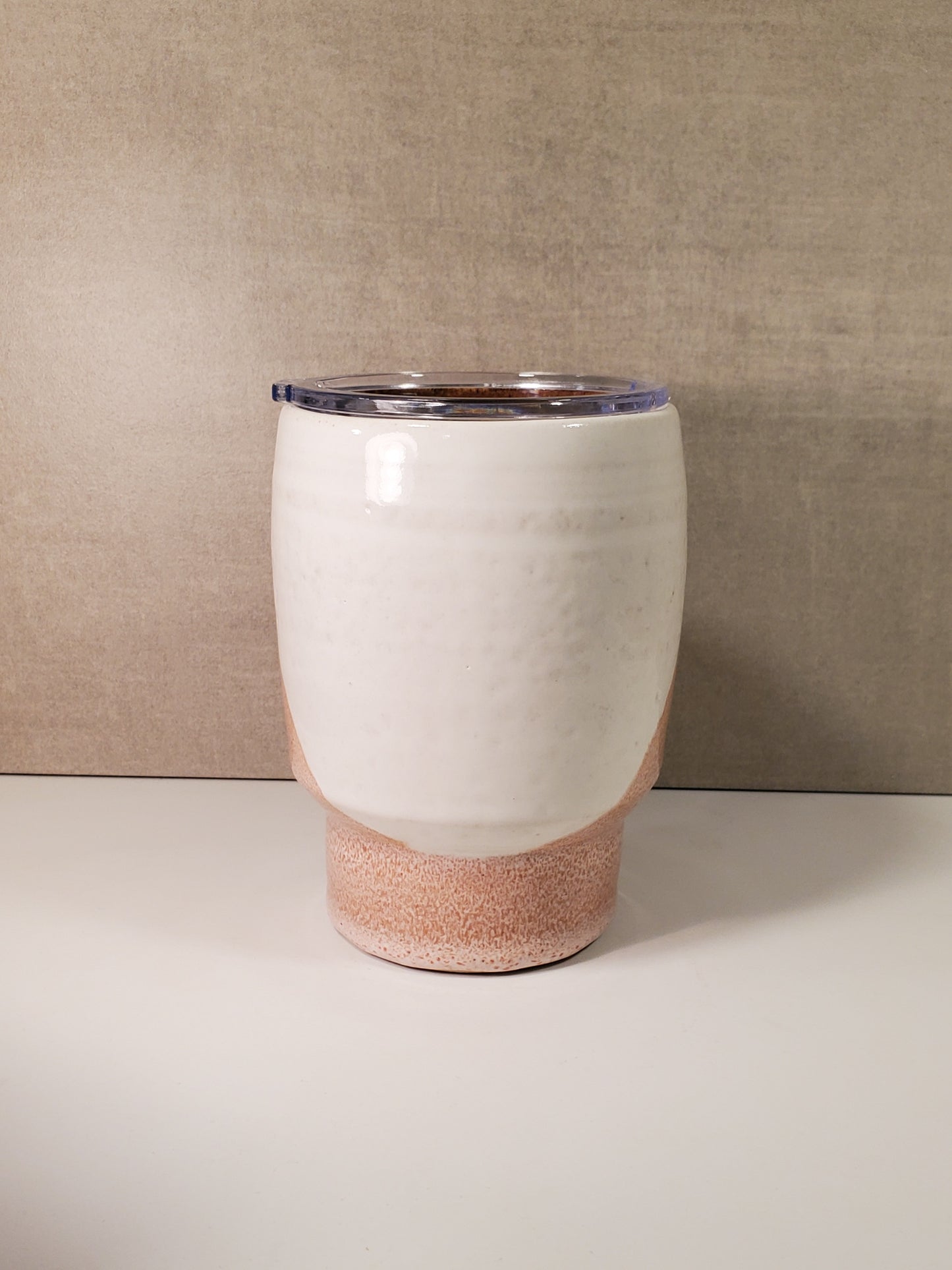 Sideline Travel Mug (Sunset + White Glaze) - Ceramic To Go Mug