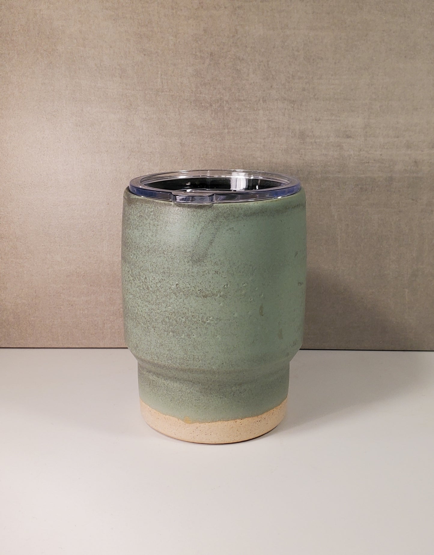 No Handle Reusable Ceramic Travel Mug (Alpine Tundra Glaze) - Colorado Pottery