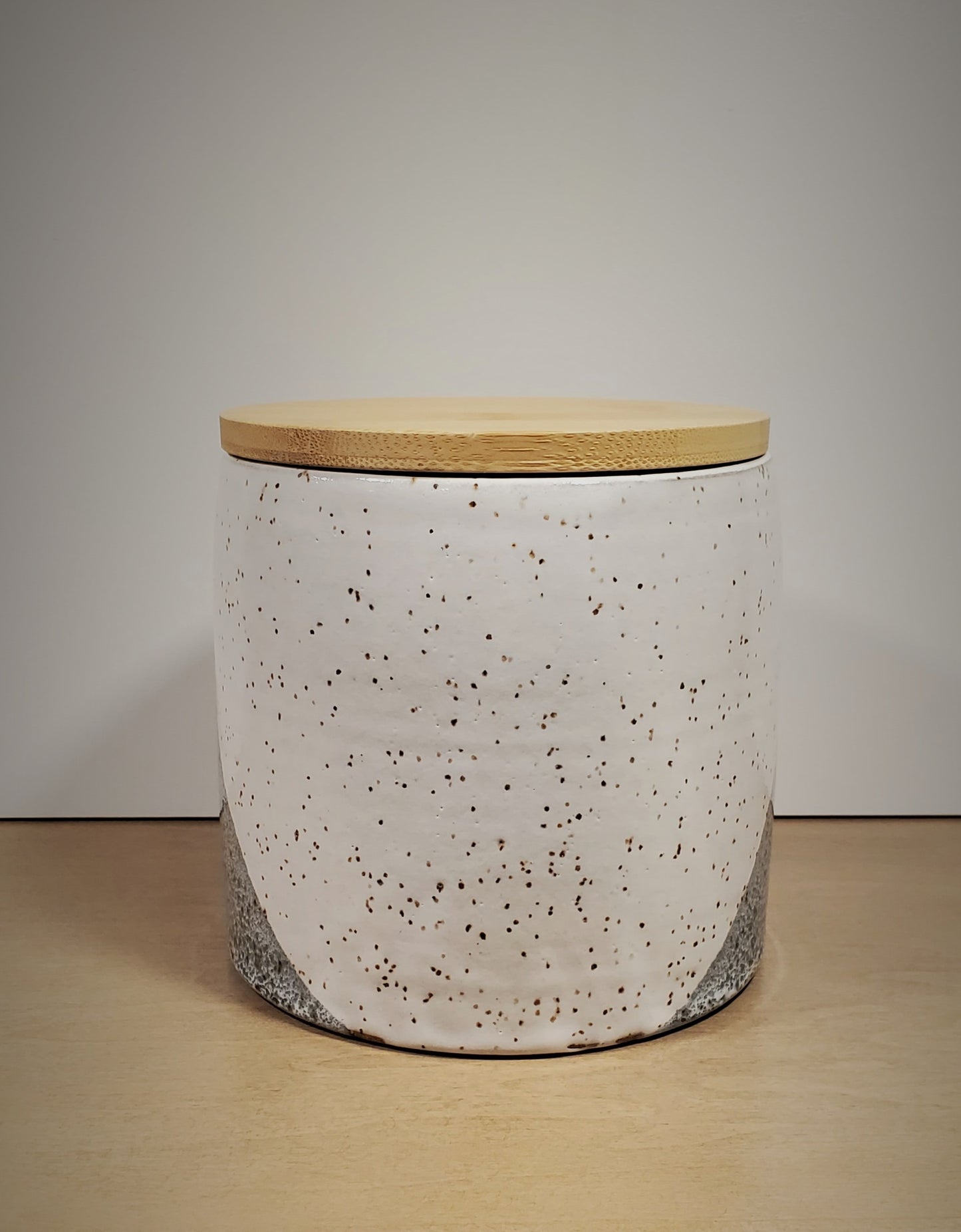 Lidded Ceramic Canister - Blue Spruce Glaze / Colorado Pottery