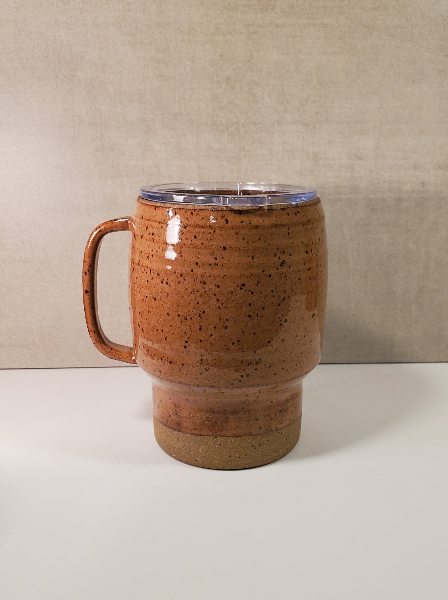 Sideline Ceramic Travel Mug (Sunset Glaze) - Ceramic Lidded To Go Mug