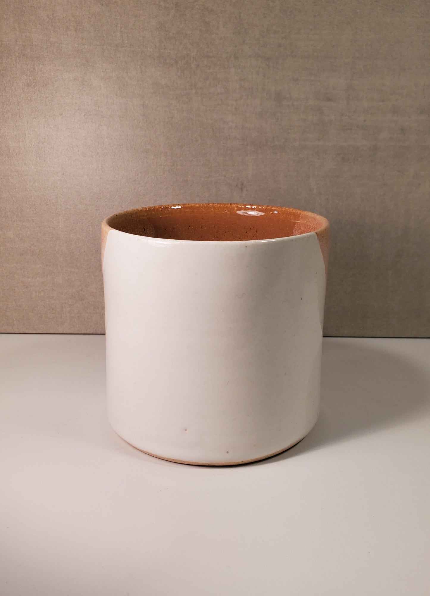 Modern Mug - Sunset & White Glaze // Colorado Pottery