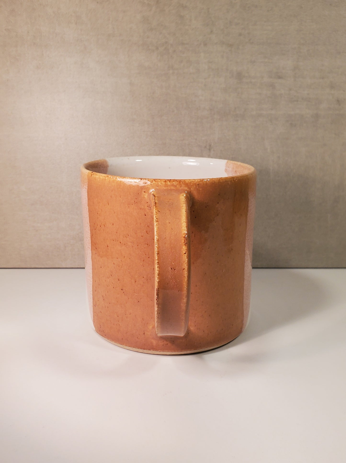 Modern Mug - Sunset & White Glaze // Colorado Pottery