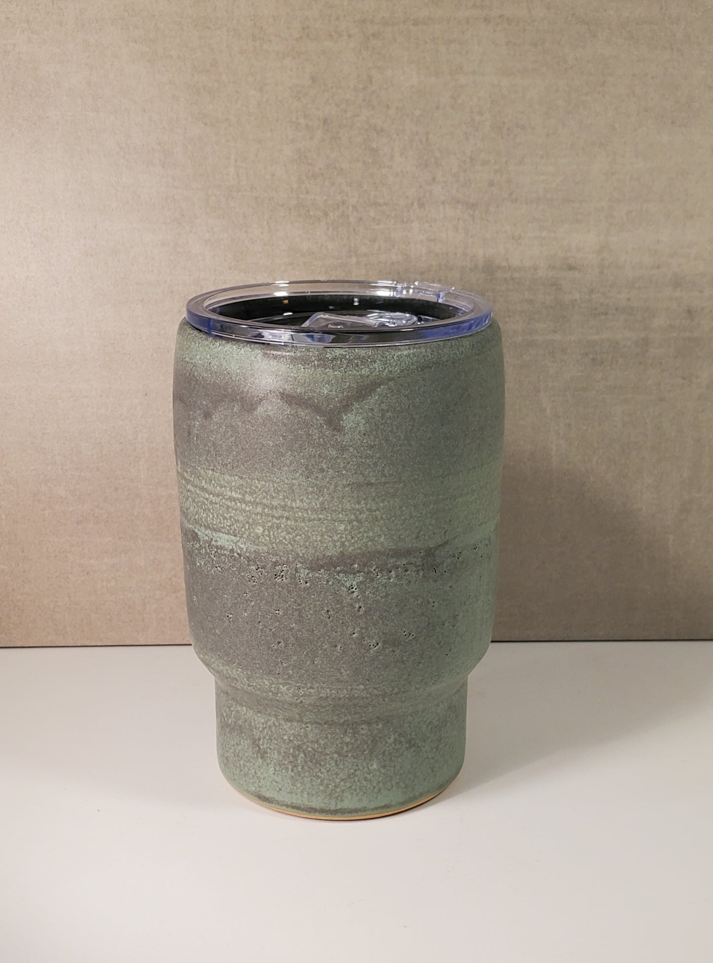 No Handle Reusable Ceramic Travel Mug (Alpine Tundra Glaze) - Colorado Pottery