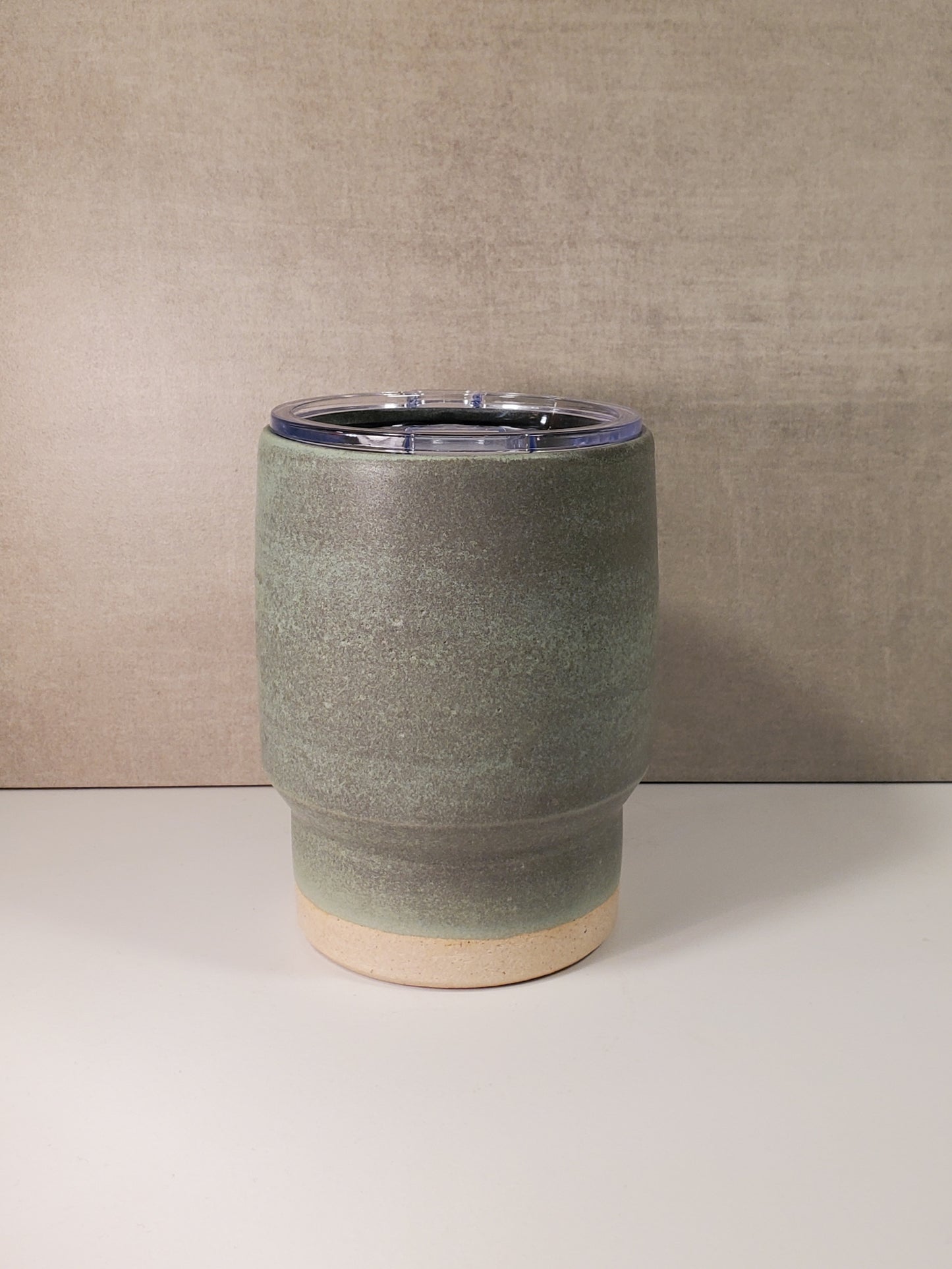 No Handle Reusable Ceramic Travel Mug (Alpine Tundra Glaze) - Colorado Pottery