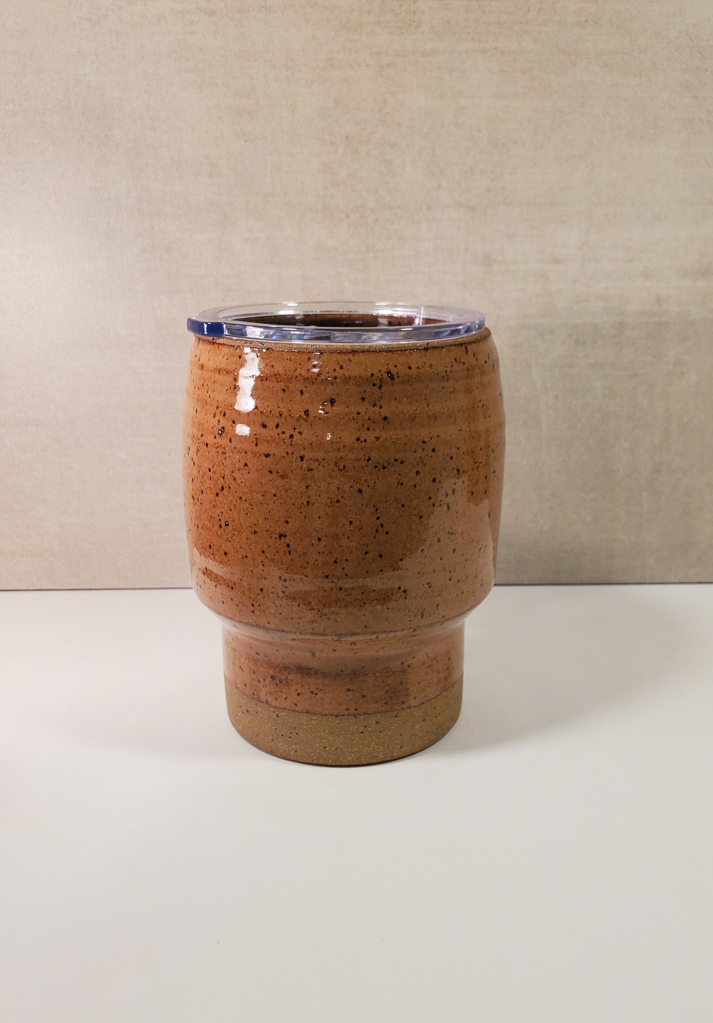 Sideline Ceramic Travel Mug (Sunset Glaze) - Ceramic Lidded To Go Mug