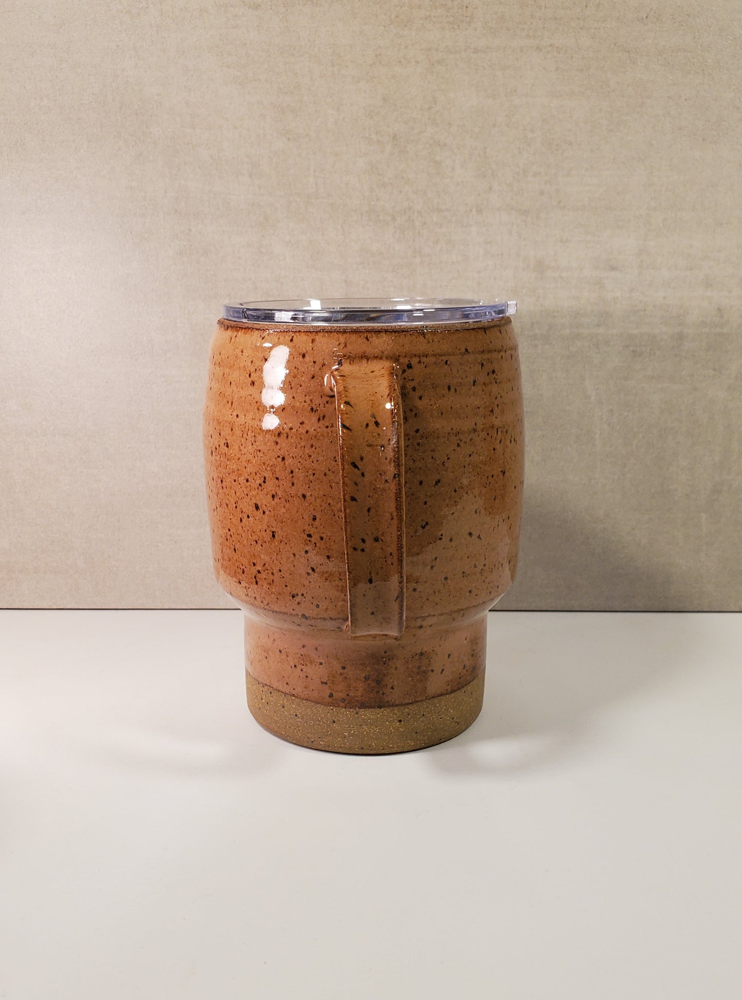 Sideline Ceramic Travel Mug (Sunset Glaze) - Ceramic Lidded To Go Mug
