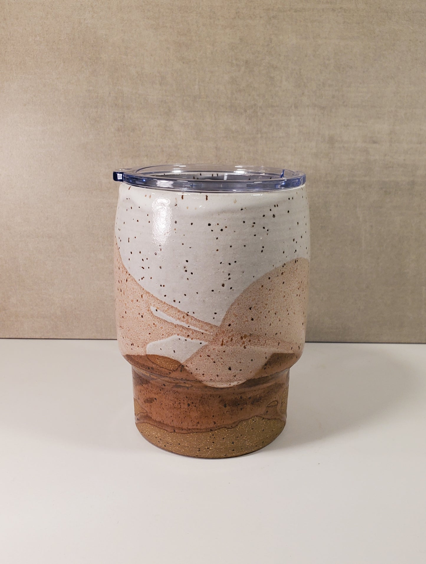 Sideline Ceramic Travel Mug (Great Sand Dune Glaze) - Colorado Pottery