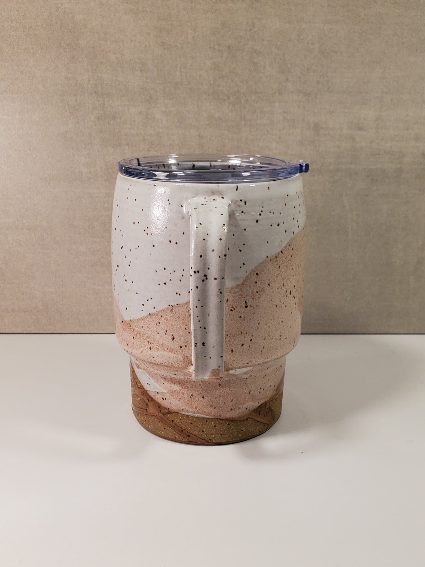 Sideline Ceramic Travel Mug (Great Sand Dune Glaze) - Colorado Pottery